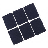 Max 6pcs Iron on Denim Patches for Jeans Clothing Jacket Repair Tool Deep Blue