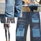 Max 6x Iron on Denim Patches Clothing Patch Backpack Applique Sewing Accessories