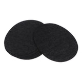 Max 6 Pieces/Pack Denim Iron On Jean Patches Jeans Repair Kit Oval Black