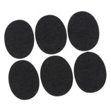 Max 6 Pieces/Pack Denim Iron On Jean Patches Jeans Repair Kit Oval Black