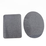 Max 10x Oval Square Cloth Patches Iron on Hat Repair Tool Sewing Accessories