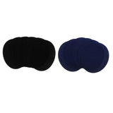 Max 6pcs Oval Shape Iron-on Patch Suede Elbow Applique Cloth Badge Black