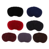 Max 6pcs Oval Shape Iron-on Patch Suede Elbow Applique Cloth Badge Black