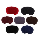 Max 6pcs Oval Shape Iron-on Patch Suede Elbow Applique Cloth Badge Black