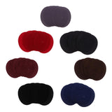 Max 6pcs Oval Shape Iron-on Patch Suede Elbow Applique Cloth Badge Black