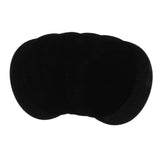 Max 6pcs Oval Shape Iron-on Patch Suede Elbow Applique Cloth Badge Black