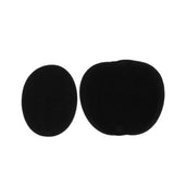 Max 6pcs Oval Shape Iron-on Patch Suede Elbow Applique Cloth Badge Black