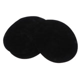 Max 6pcs Oval Shape Iron-on Patch Suede Elbow Applique Cloth Badge Black
