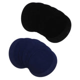 Max 6pcs Oval Shape Iron-on Patch Suede Elbow Applique Cloth Badge Black