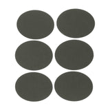 Max 6pcs Oval Shape Iron-on Patch Suede Elbow Applique Cloth Badge Gray