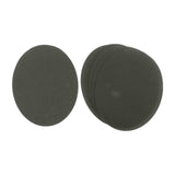 Max 6pcs Oval Shape Iron-on Patch Suede Elbow Applique Cloth Badge Gray