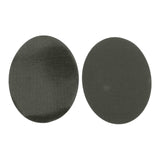 Max 6pcs Oval Shape Iron-on Patch Suede Elbow Applique Cloth Badge Gray