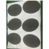Max 6pcs Oval Shape Iron-on Patch Suede Elbow Applique Cloth Badge Gray