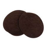 Max 6pcs Oval Shape Iron-on Patch Suede Elbow Applique Cloth Badge Coffee