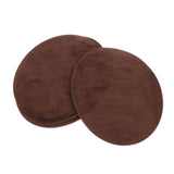 Max 6x Sew On Iron On Patches Mending Repair Elbow Knee Applique Oval Brown