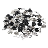 Max Maxb 50 Set Sewing Hooks and Eyes Closure for Bra Trousers Skirt Sewing DIY Craft