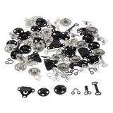 Max Maxb 50 Set Sewing Hooks and Eyes Closure for Bra Trousers Skirt Sewing DIY Craft