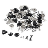Max Maxb 50 Set Sewing Hooks and Eyes Closure for Bra Trousers Skirt Sewing DIY Craft