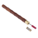 Max Leather Craft Edge Dye Roller Pen Applicator Wooden Handle Oil Painting Tool