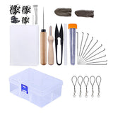 Max Maxb Needle Felting Starter Kit Hand Spinning Crafts Tool for Wool Doll Making
