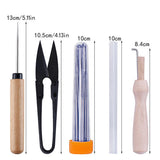 Max Maxb Needle Felting Starter Kit Hand Spinning Crafts Tool for Wool Doll Making