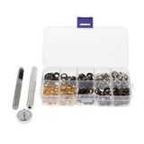 Max 200 Sets Metal Eyelet with Washer Leather Craft Repair Clothing Accessories
