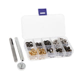 Max 200 Sets Metal Eyelet with Washer Leather Craft Repair Clothing Accessories