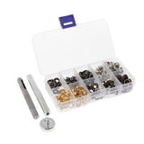 Max 200 Sets Metal Eyelet with Washer Leather Craft Repair Clothing Accessories
