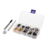 Max 200 Sets Metal Eyelet with Washer Leather Craft Repair Clothing Accessories