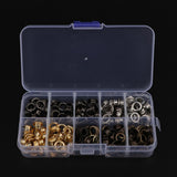 Max 200 Sets Metal Eyelet with Washer Leather Craft Repair Clothing Accessories
