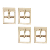 Max 4pcs Center Bar Buckles Pin Single Prong Belt Buckle DIY Accessories Gold
