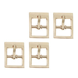 Max 4pcs Center Bar Buckles Pin Single Prong Belt Buckle DIY Accessories Gold