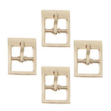 Max 4pcs Center Bar Buckles Pin Single Prong Belt Buckle DIY Accessories Gold