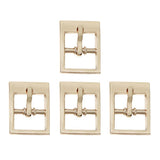 Max 4pcs Center Bar Buckles Pin Single Prong Belt Buckle DIY Accessories Gold