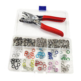 Max 100 Set Lots Prong Snap Buttons with Plier Sewing Buttons Eyelet Tool Kit