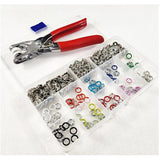 Max 100 Set Lots Prong Snap Buttons with Plier Sewing Buttons Eyelet Tool Kit