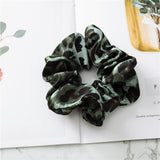 9x Lady Leopard Hair Scrunchies Rubber Hair Band Stretchable Hair Ties Ring