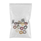 Max 13Pack Pu Leather Hair Scrunchies Hair Band Hair Ties Bow Ponytail Holder