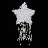 Max Maxb Crystal Sew On Star Tassel Applique Sewing Patch Sticker for Backpack Hat