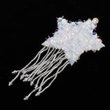 Max Maxb Crystal Sew On Star Tassel Applique Sewing Patch Sticker for Backpack Hat