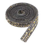 Max Maxb 1 Yard Crystal Rhinestone Ribbon Sewing Trim DIY Crafts Supplies Golden