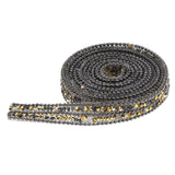 Max Maxb 1 Yard Crystal Rhinestone Ribbon Sewing Trim DIY Crafts Supplies Golden