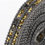 Max Maxb 1 Yard Crystal Rhinestone Ribbon Sewing Trim DIY Crafts Supplies Golden