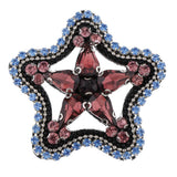 Max Maxb Star Crystal Rhinestone Patch Applique for Clothes Decor 55mm Purple Red