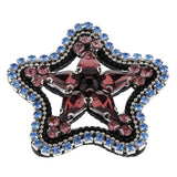 Max Maxb Star Crystal Rhinestone Patch Applique for Clothes Decor 55mm Purple Red