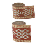 Max Maxb 5 Meters/ 5.5 Yds Jacquard Trim Wide Woven Border Ribbon Sew Embroidered 8cm