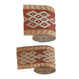 Max Maxb 5 Meters/ 5.5 Yds Jacquard Trim Wide Woven Border Ribbon Sew Embroidered 8cm
