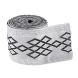 Max 5 Meters Ethnic Style Jacquard Trim Ribbon for DIY Curtain Costume Decor 6cm
