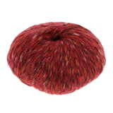 Maxbell 50G Colored Woolen Yarn Fluffy Knitting Yarn for Crochet Project Red