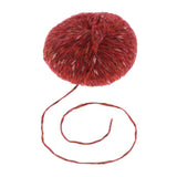 Maxbell 50G Colored Woolen Yarn Fluffy Knitting Yarn for Crochet Project Red